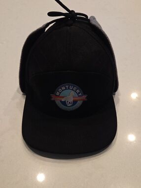 Black Earflap Cap